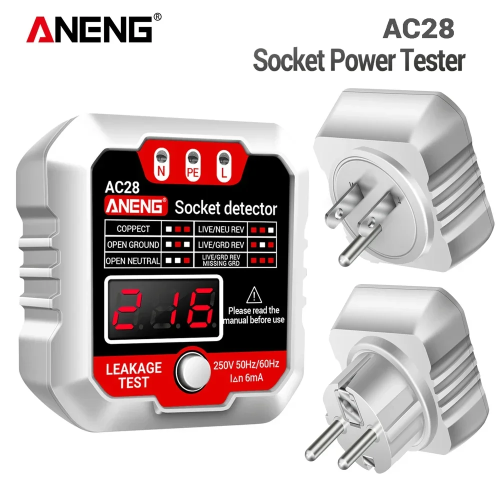 Circuit Breaker Finder - ANENG AC27/AC28 Digitale Socket Power Tester