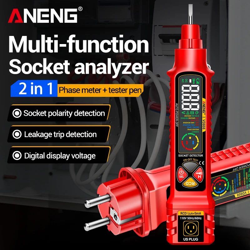 Circuit Breaker Finder - Socket Circuit Tester ANENG VD808 Digitale