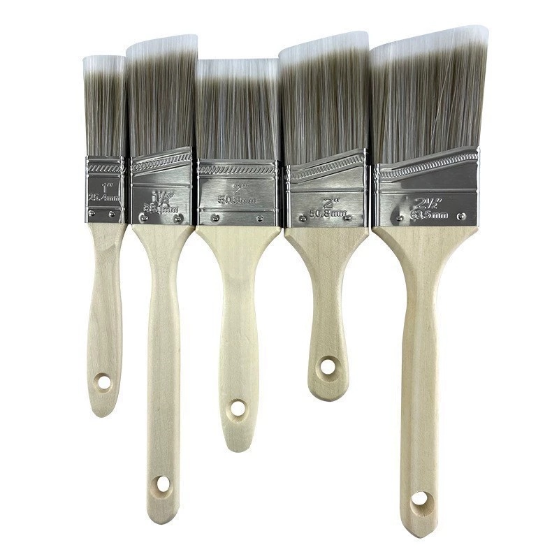 Wood Stain Brush - 5-delige set dubbele dikke verfkwasten, houtverfkwasten