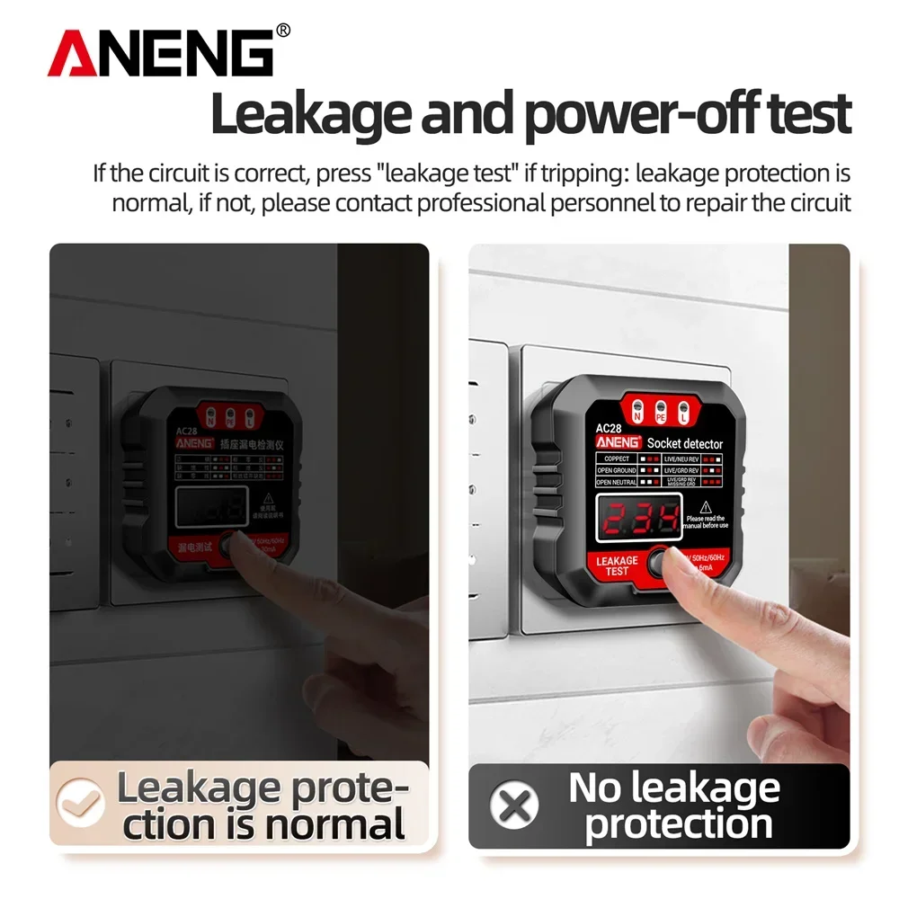 ANENG AC27/AC28 Digitale Socke - Circuit Breaker Finder recensie en prijs