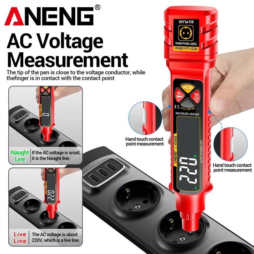 ANENG VD808 Digitale stopconta - Circuit Breaker Finder recensie en prijs