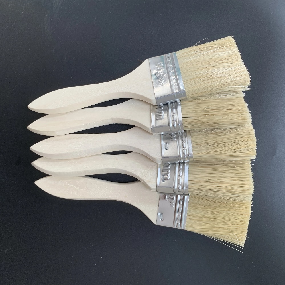 Houten verfkwastenset met ergo - Wood Stain Brush recensie en prijs